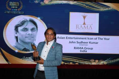 Our Chairman John Sudheer received  the "Asian Entertainment Icon of The Year -2019" Award.